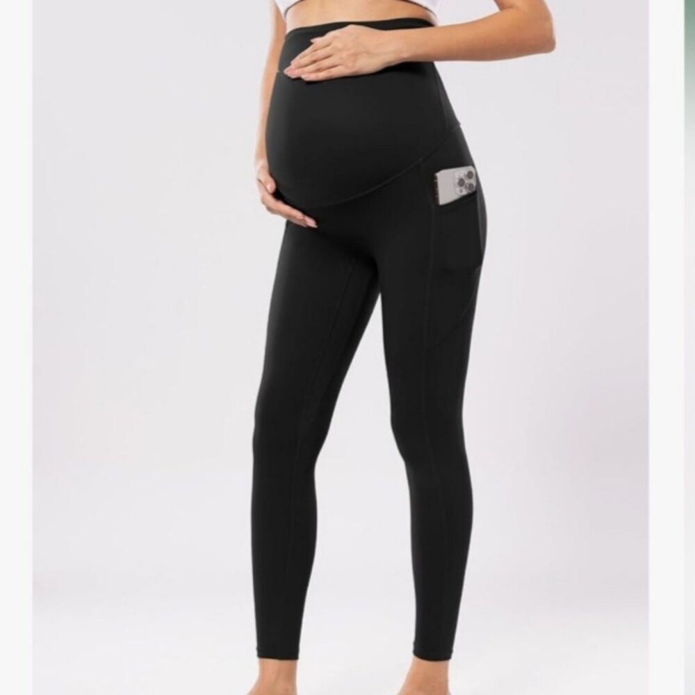 Poshdivah Maternity Leggings Bundle of 2 Navy Blue Small NWT